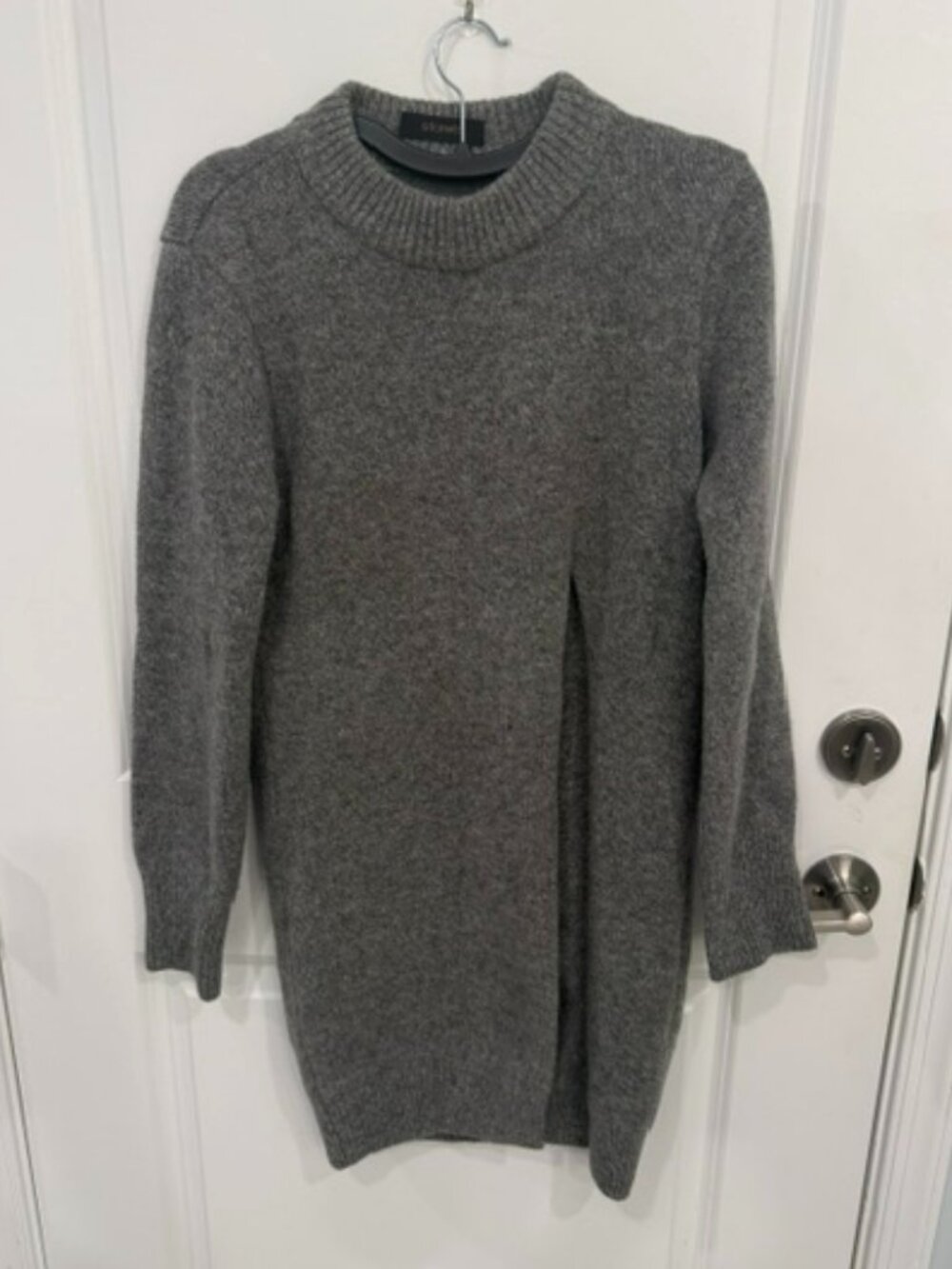 Storets Grey Split Hem Longline Sweater